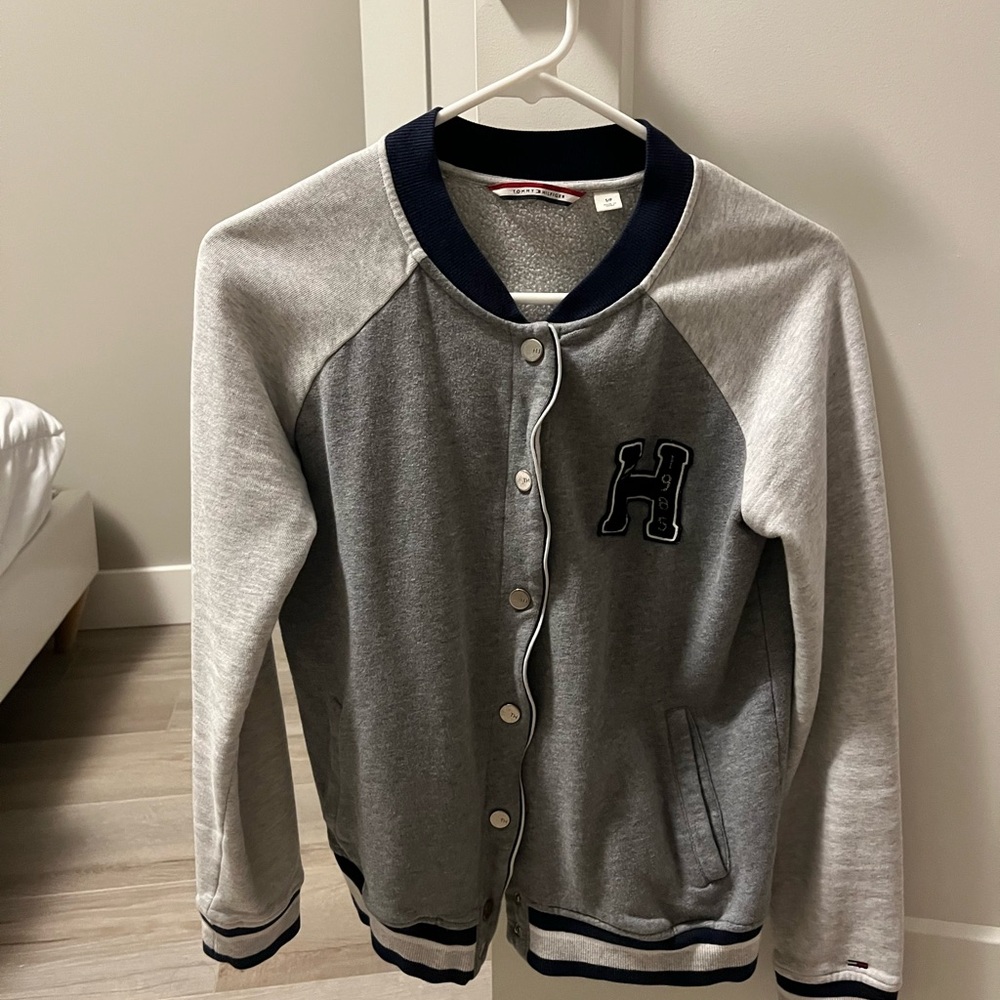 Tommy Hilfiger Gray and Navy Jacket